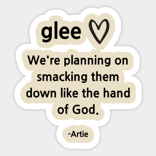 Glee/Artie/Smack down Sticker